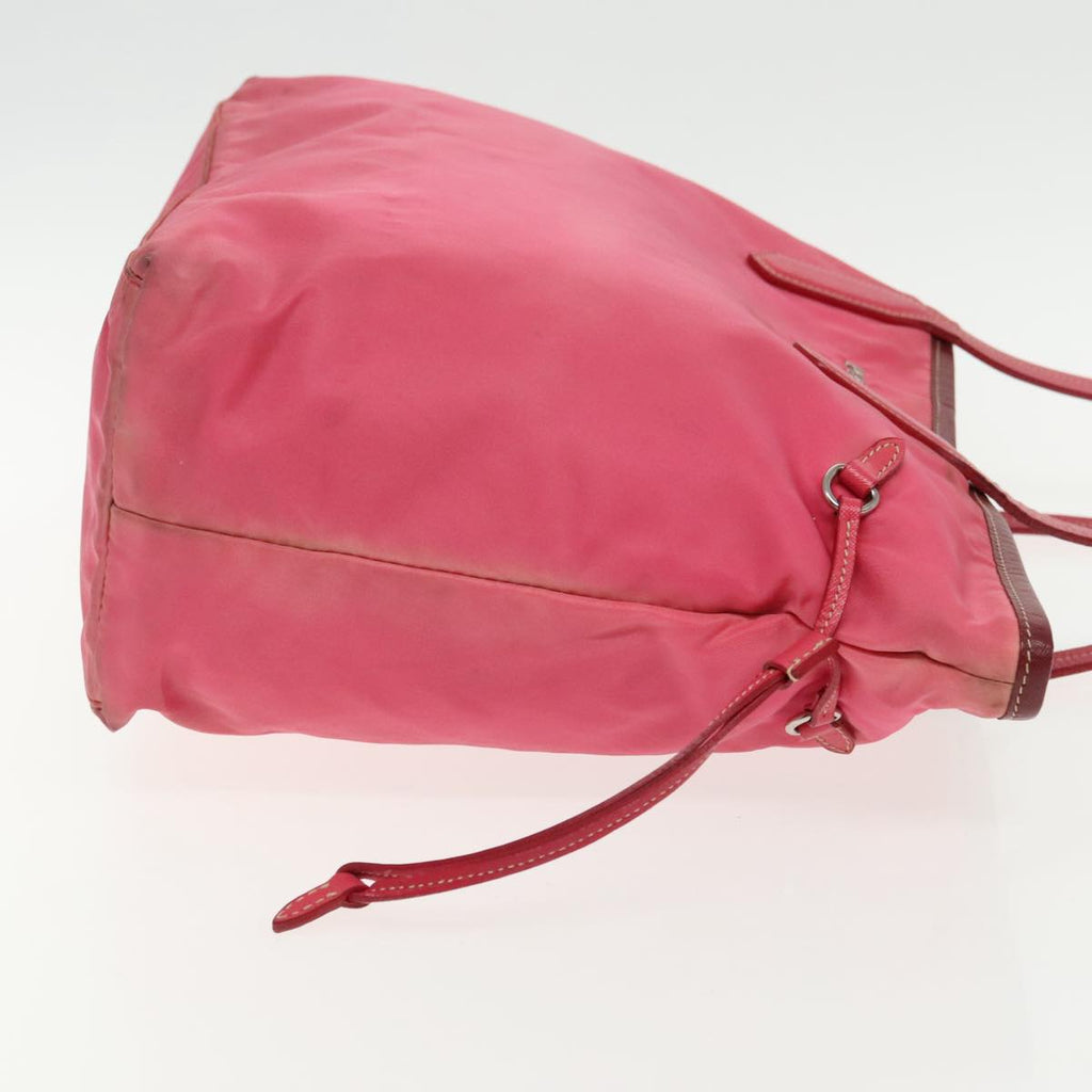 PRADA Tote Bag Nylon Pink Silver mr613