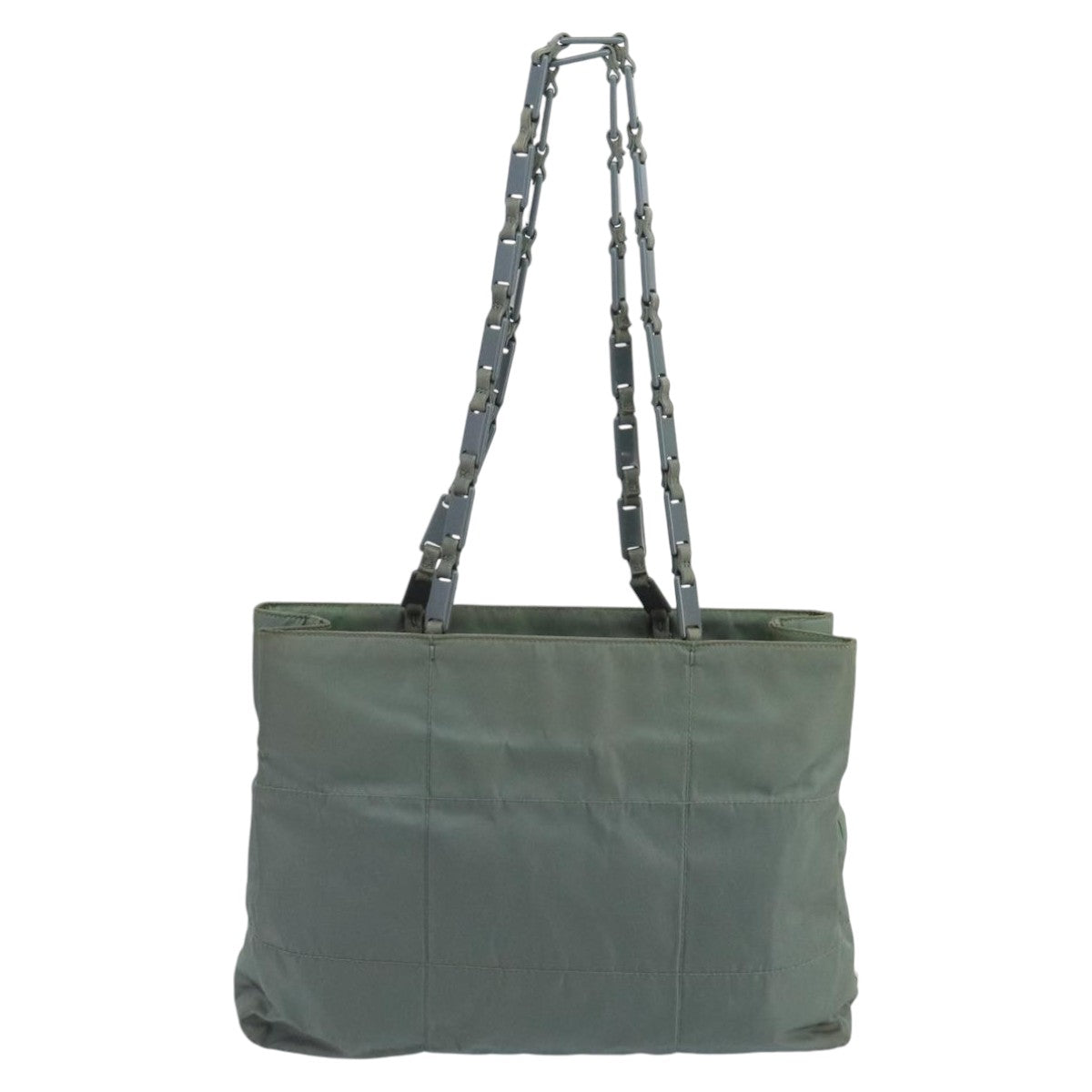 PRADA Tote Bag Nylon Gray mr715