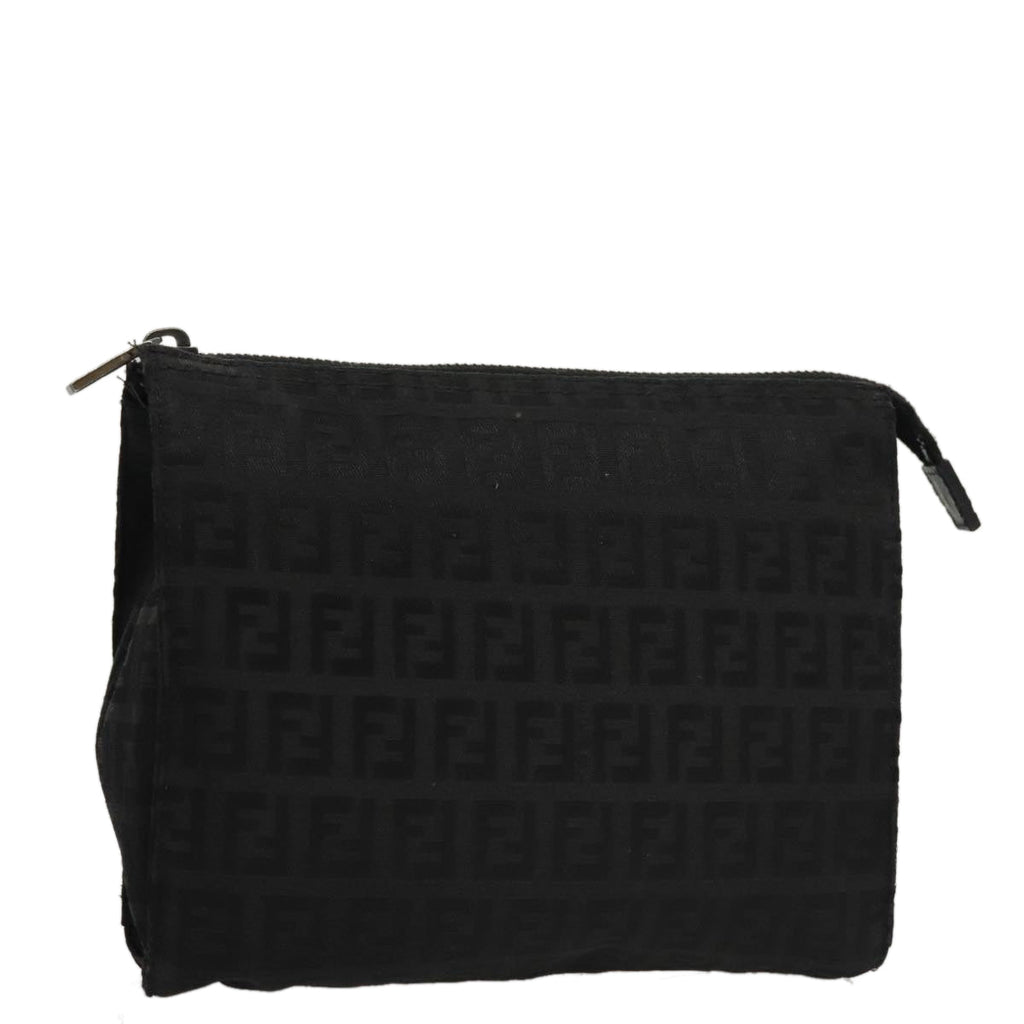 FENDI Zucchino Canvas Pouch Black mr924