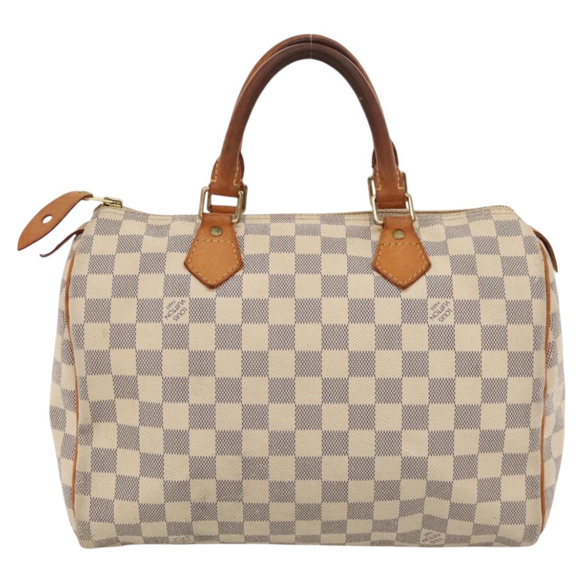 LOUIS VUITTON Damier Azur Speedy 30 Hand Bag N41533 LV MX128