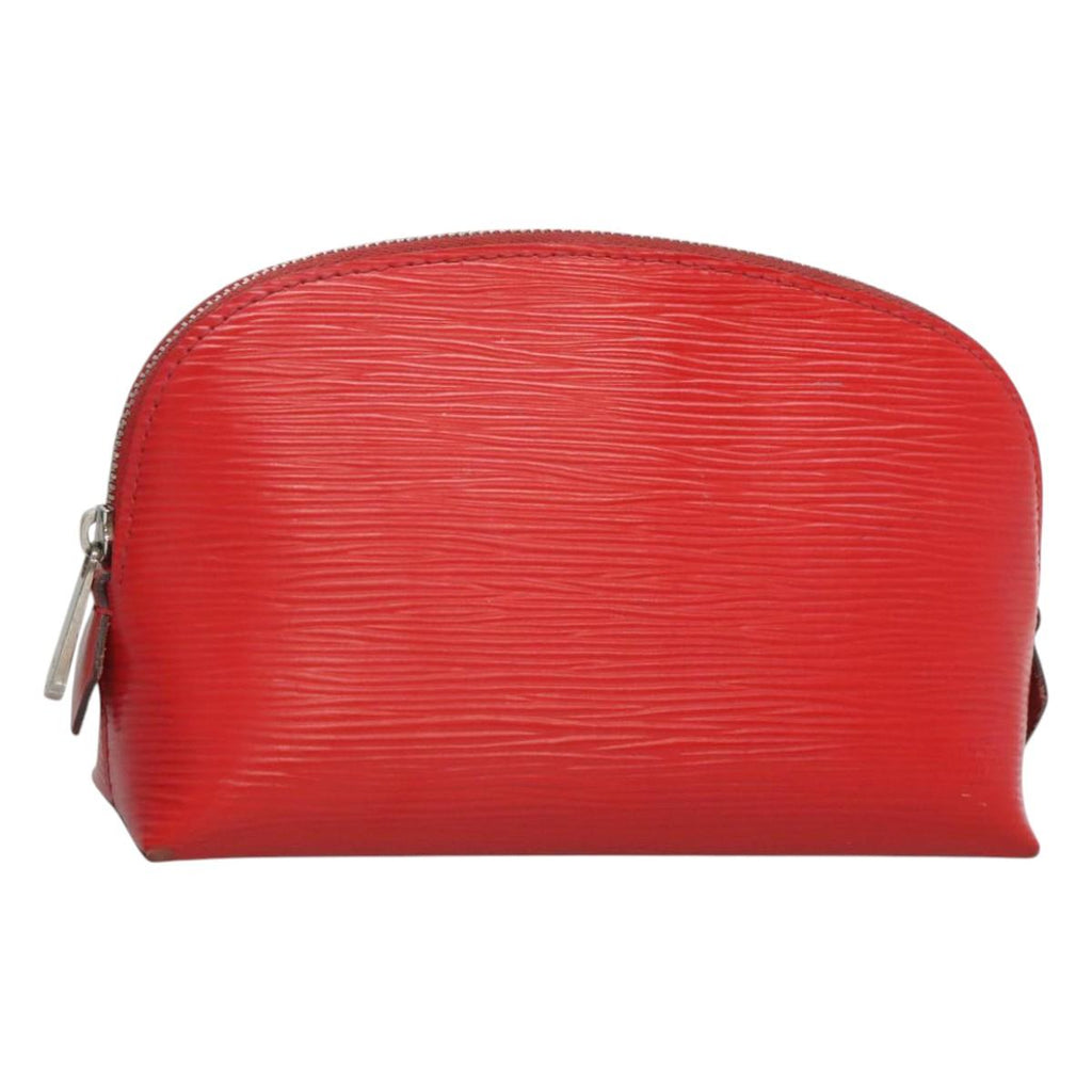 LOUIS VUITTON Epi Pochette Cosmetic PM Pouch Red M41114 LV MX388