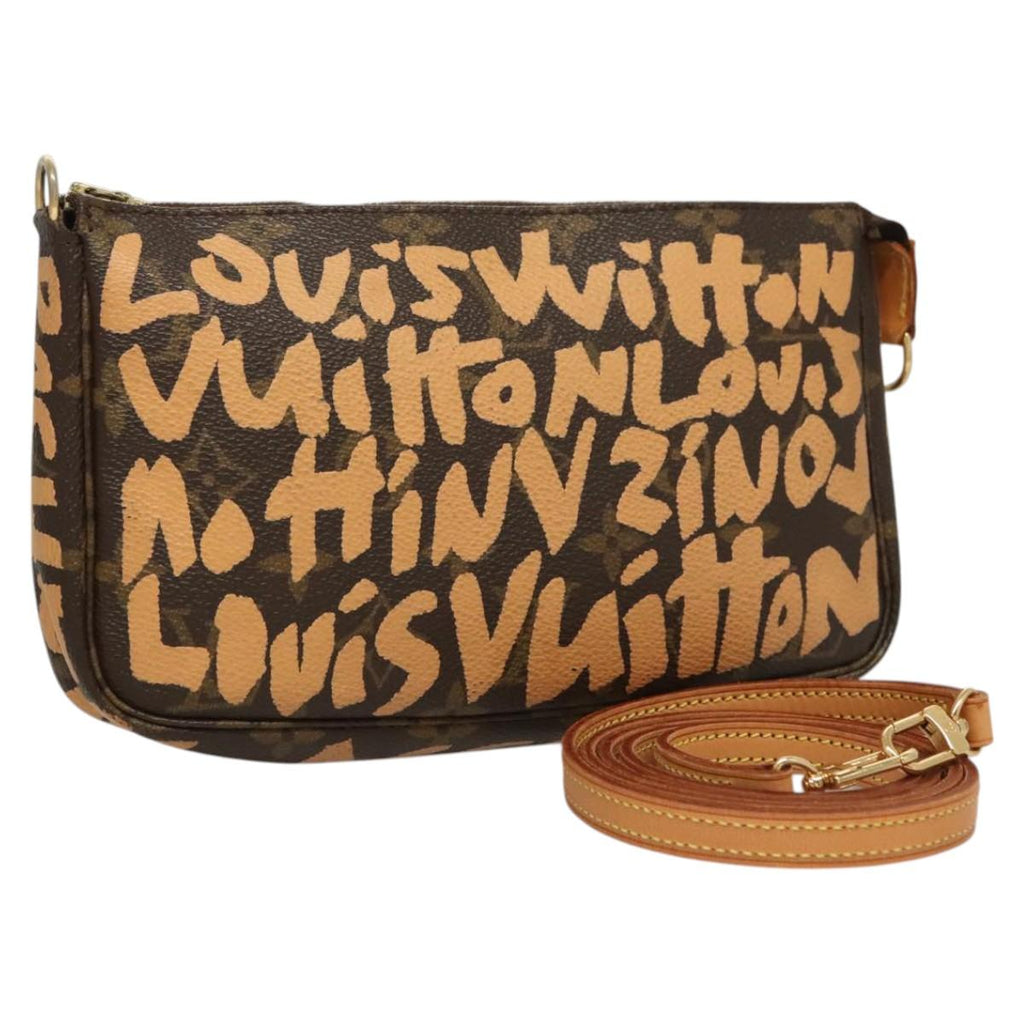 LOUIS VUITTON Monogram Graffiti Pochette Accessoires Orange M92193 MX403V