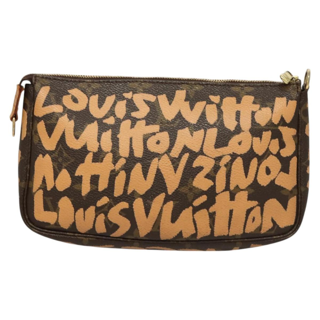 LOUIS VUITTON Monogram Graffiti Pochette Accessoires Orange M92193 MX403V