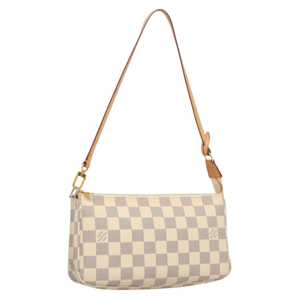 LOUIS VUITTON Damier Azur Pochette Accessoires Pouch N51986 LV MX434V