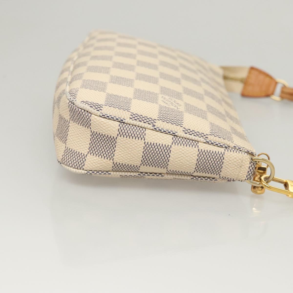 LOUIS VUITTON Damier Azur Pochette Accessoires Pouch N51986 LV MX434V