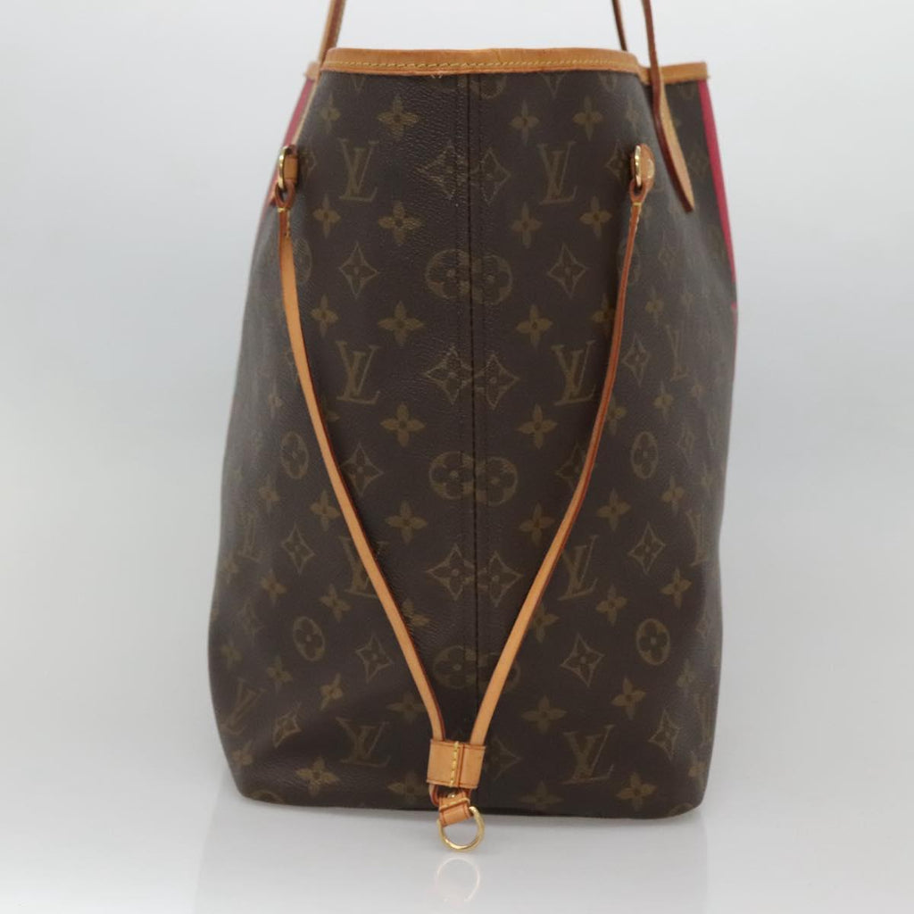 LOUIS VUITTON Monogram LV My Heritage Neverfull GM Tote Bag Red Green MX464