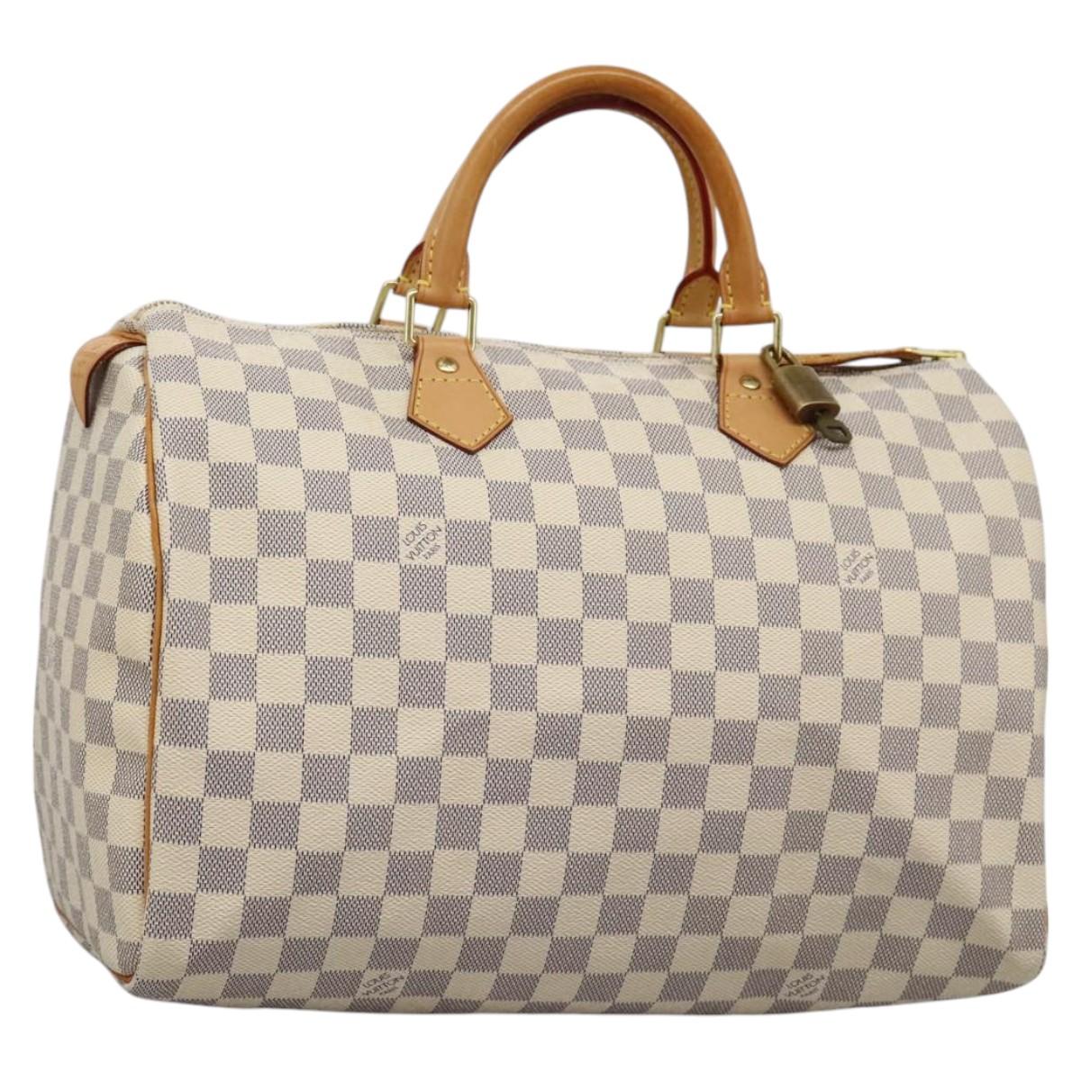 LOUIS VUITTON Damier Azur Speedy 35 Hand Bag N41535 LV PP364AV