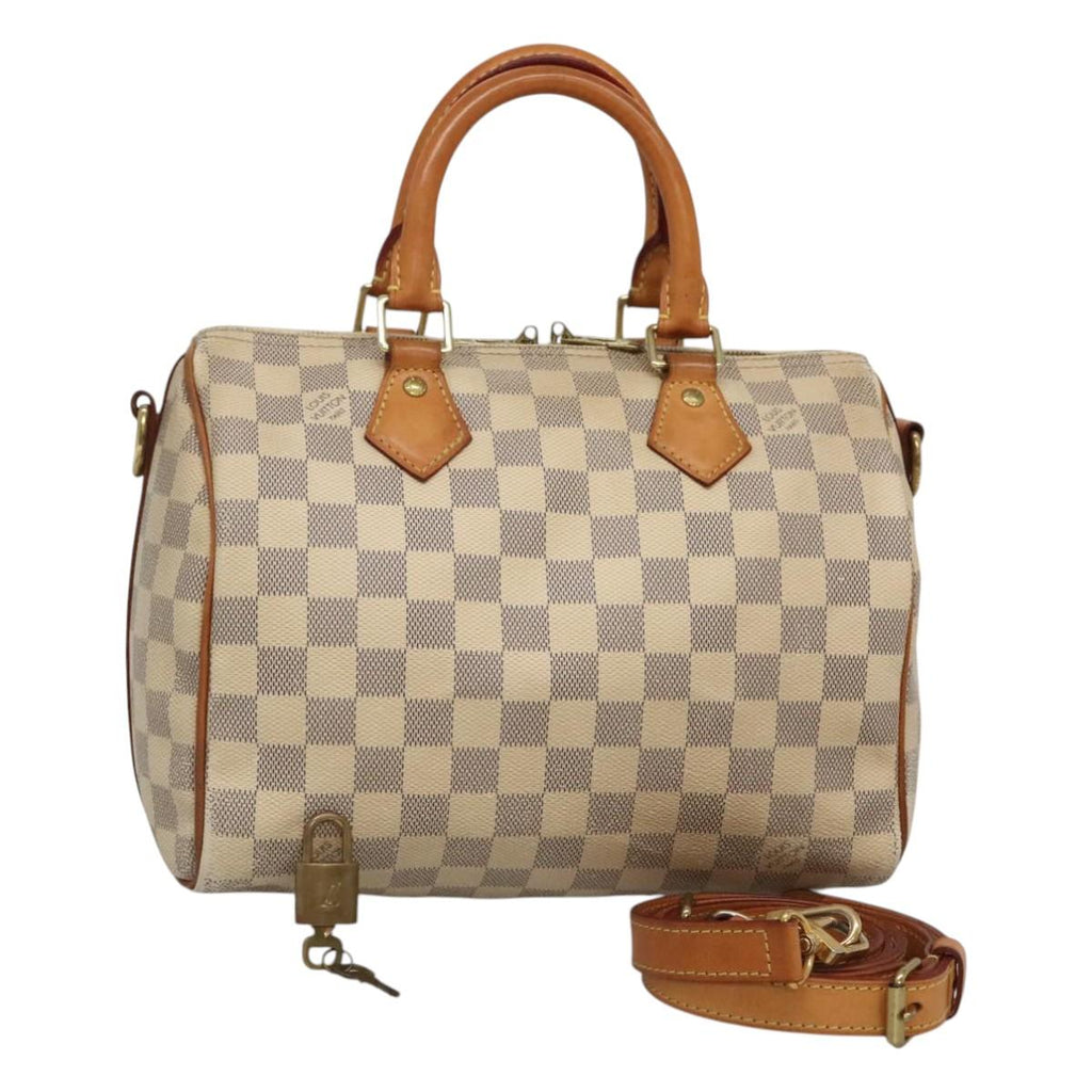 LOUIS VUITTON Damier Azur Speedy Bandouliere 25 Hand Bag N41000 LV PP503