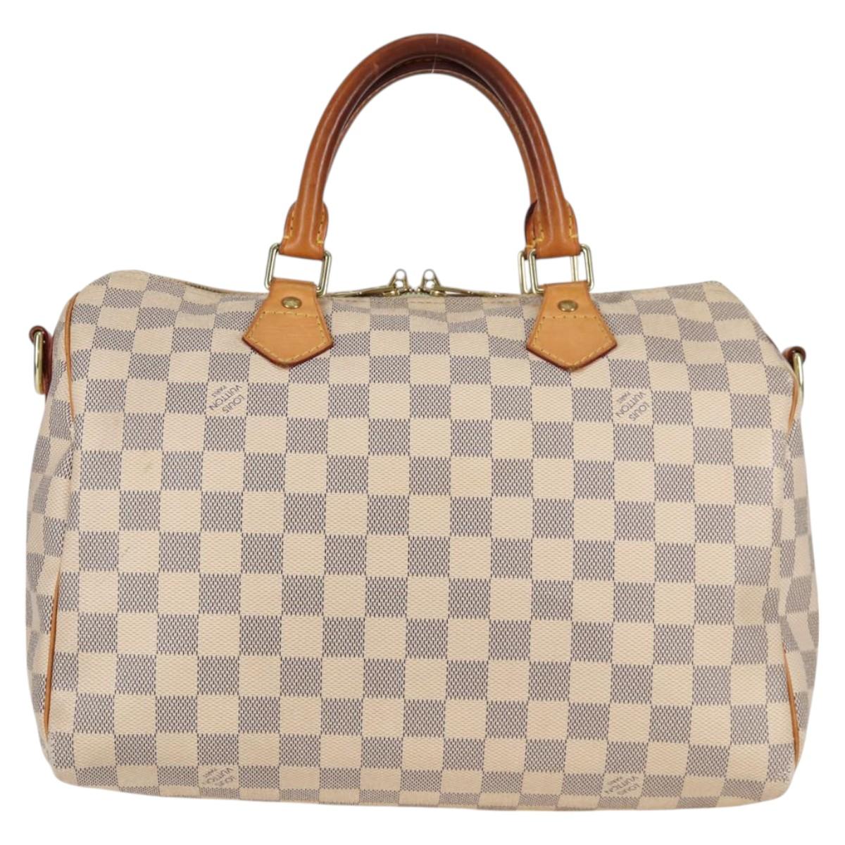 LOUIS VUITTON Damier Azur Speedy Bandouliere 30 Hand Bag 2way N41052 PP504A
