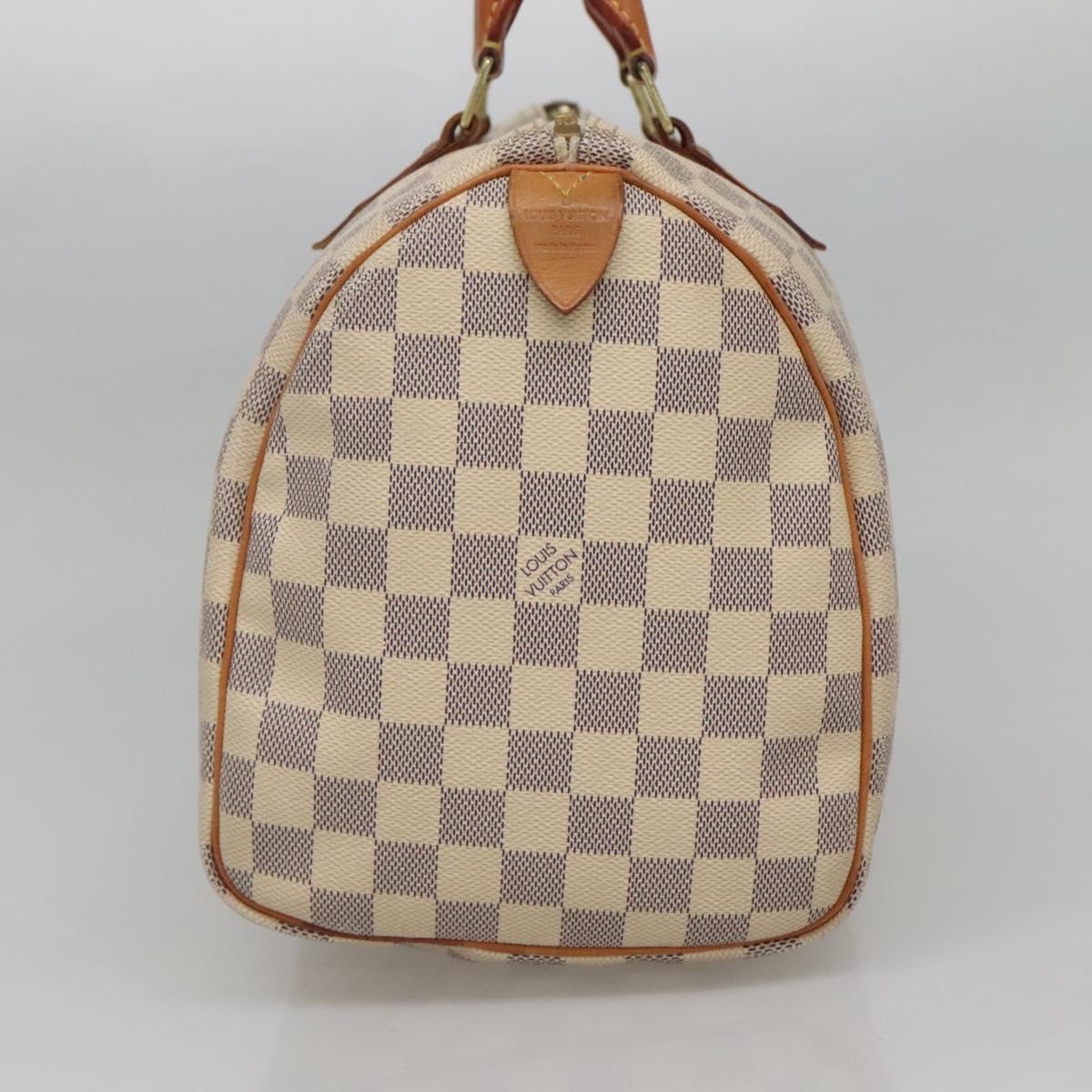 LOUIS VUITTON Damier Azur Speedy 30 Hand Bag N41533 LV PP508