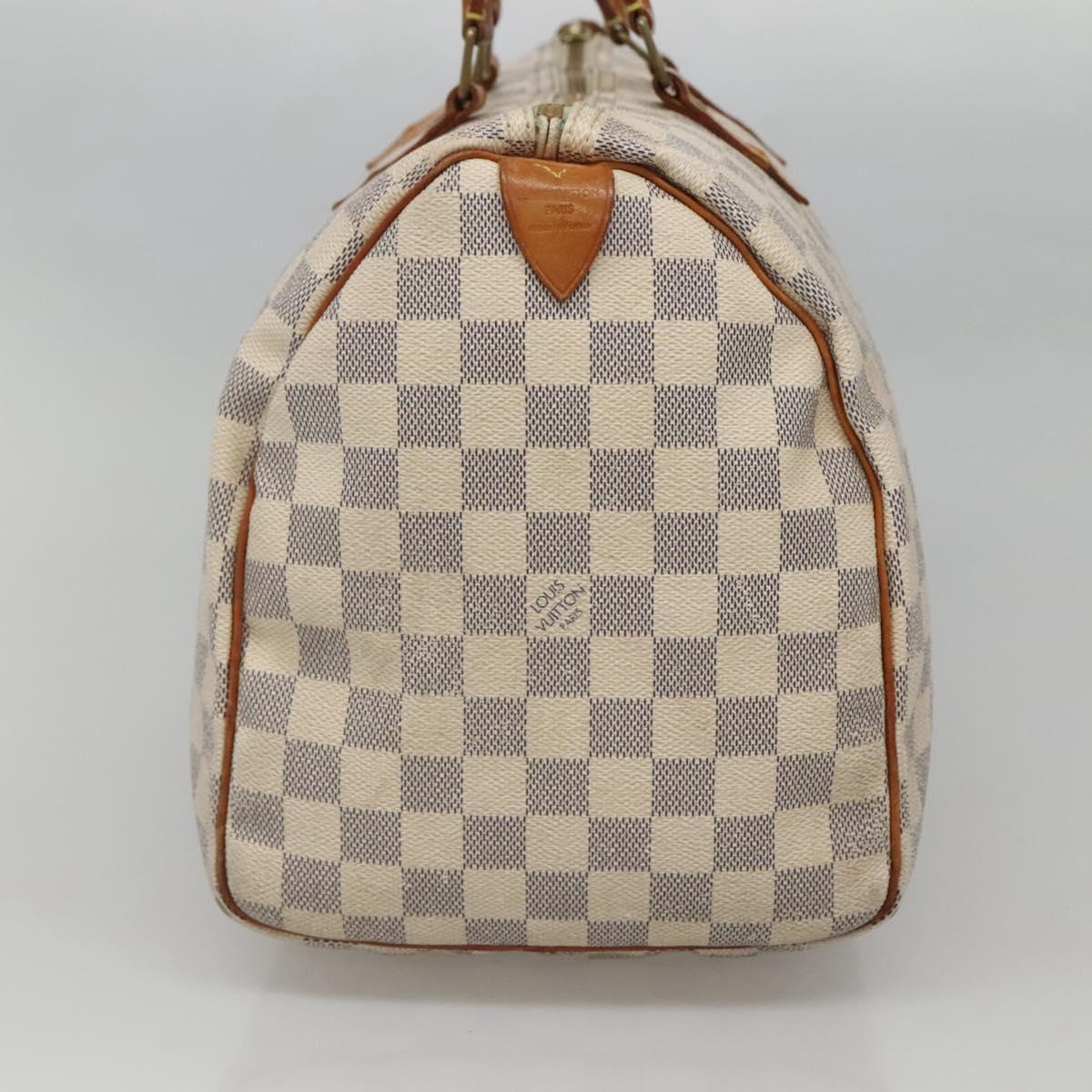LOUIS VUITTON Damier Azur Speedy 35 Hand Bag N41535 LV PP523