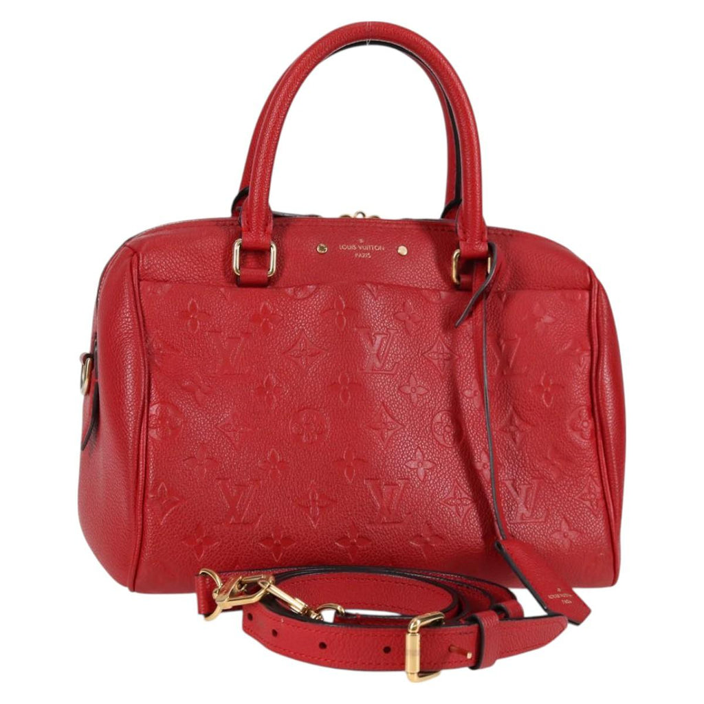 LOUIS VUITTON Empreinte Speedy Bandouliere 25NM Bag Red Slys M42399 PP711M