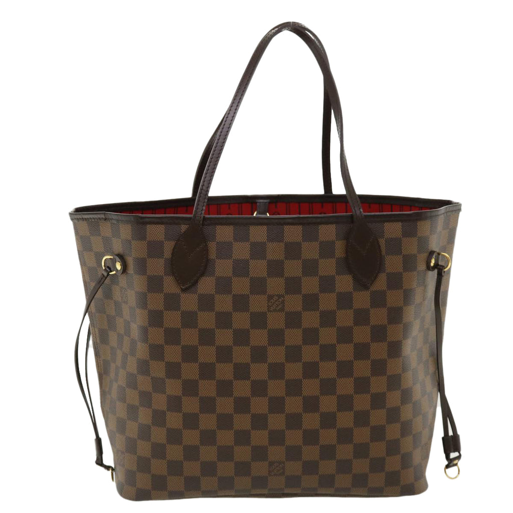 LOUIS VUITTON Damier Ebene Neverfull MM Tote Bag N51105 LV pt4962