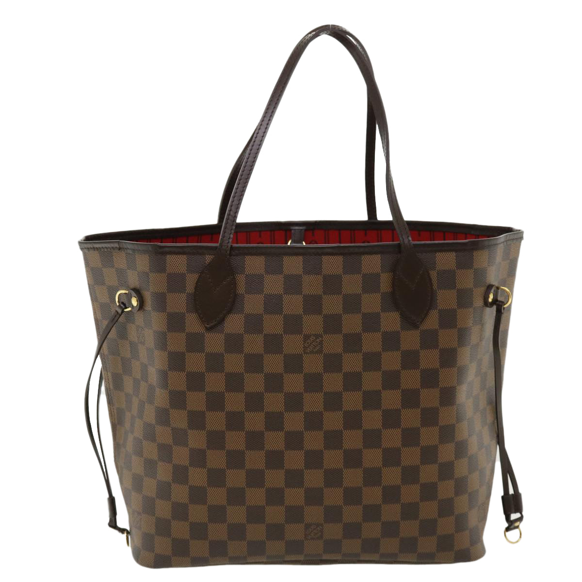 LOUIS VUITTON Damier Ebene Neverfull MM Tote Bag N51105 LV pt4962