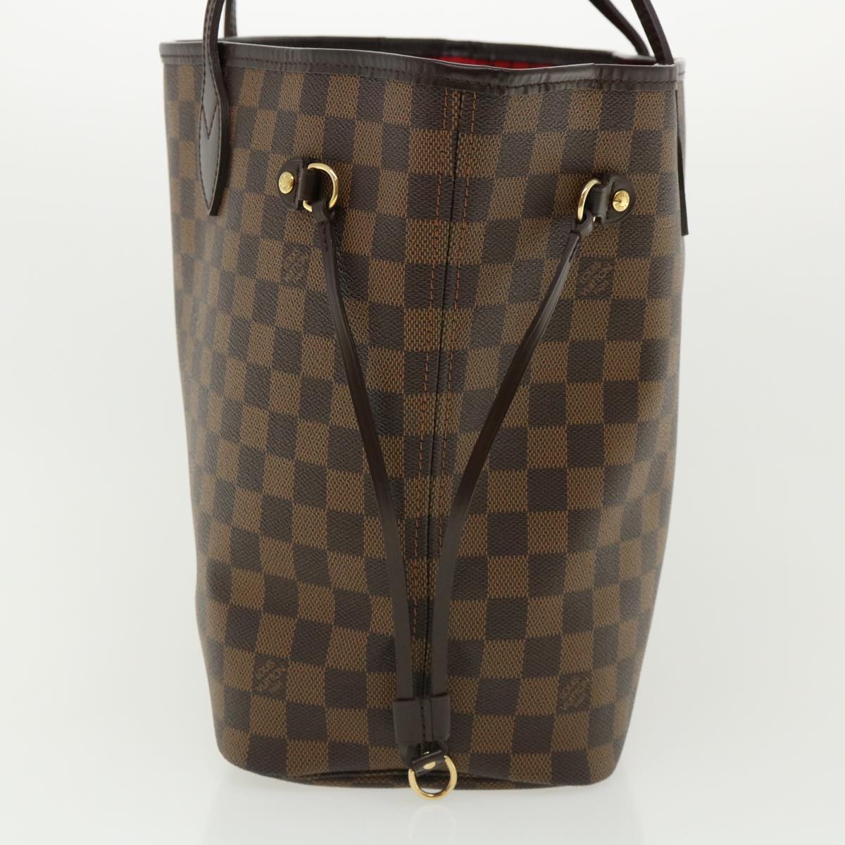 LOUIS VUITTON Damier Ebene Neverfull MM Tote Bag N51105 LV pt4962