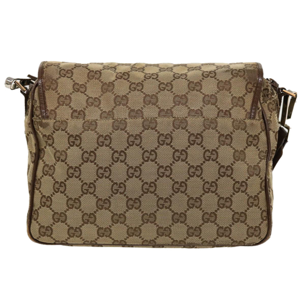 GUCCI GG Canvas Shoulder Bag Beige 28562 ro868