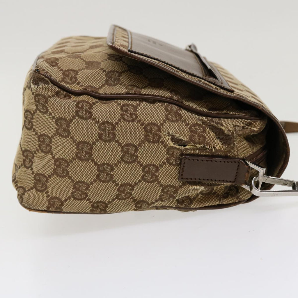 GUCCI GG Canvas Shoulder Bag Beige 28562 ro868