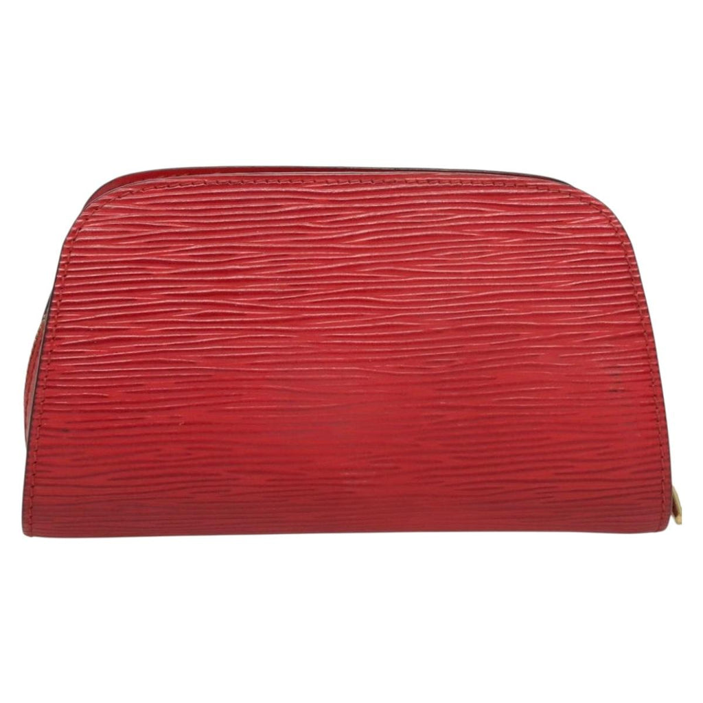 LOUIS VUITTON Epi Dauphine PM Pouch Castilian Red M48447 LV SW1047