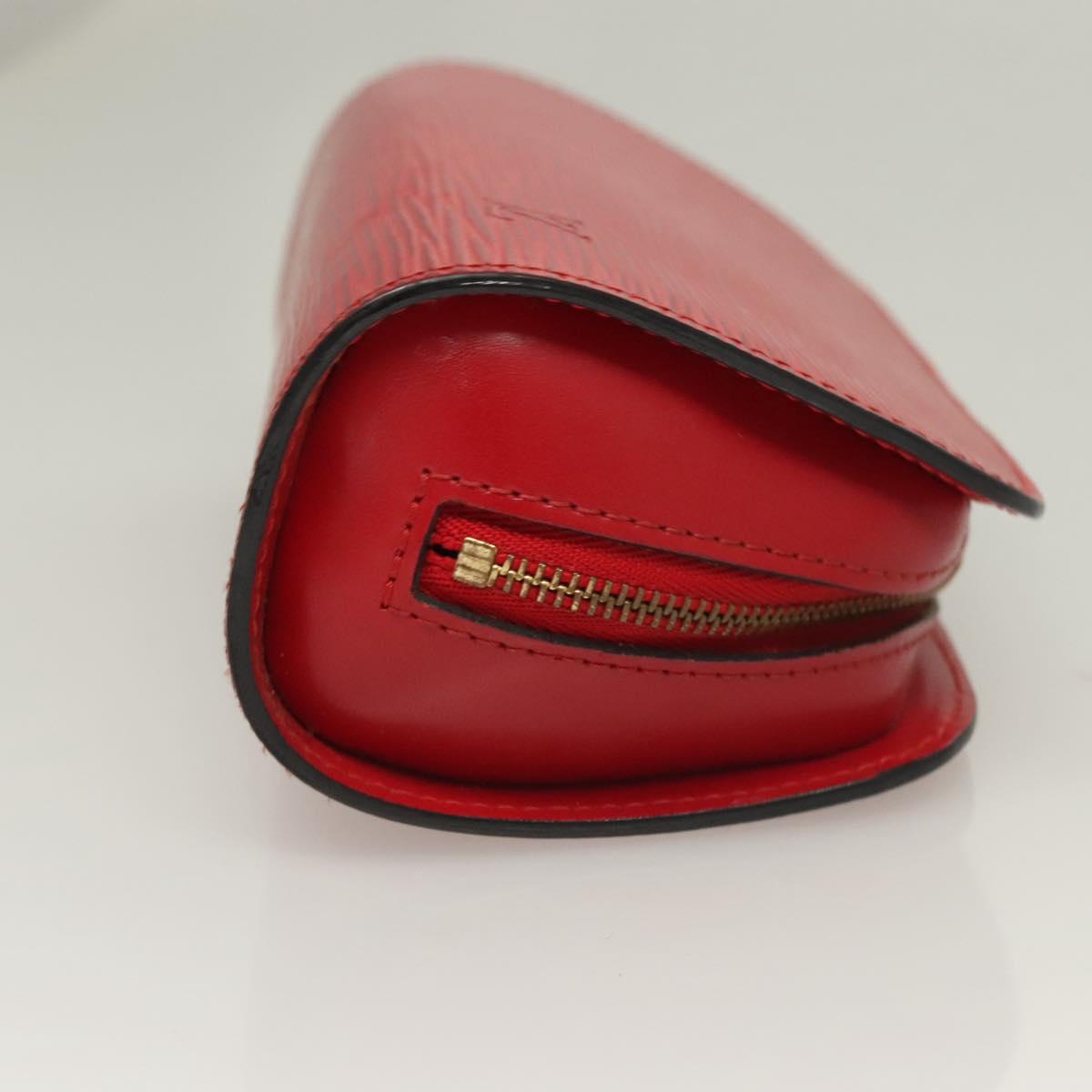 LOUIS VUITTON Epi Dauphine PM Pouch Castilian Red M48447 LV SW1047