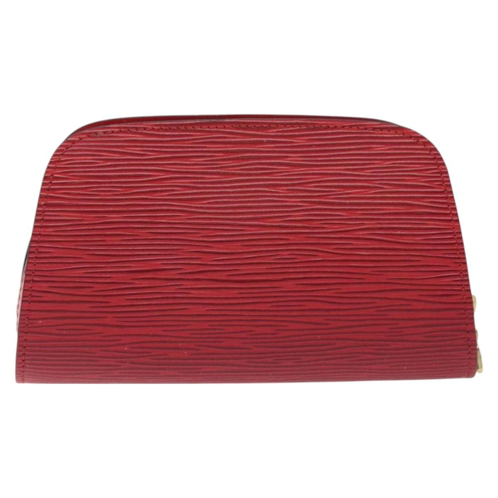 LOUIS VUITTON Epi Dauphine PM Pouch Castilian Red M48447 LV SW1048