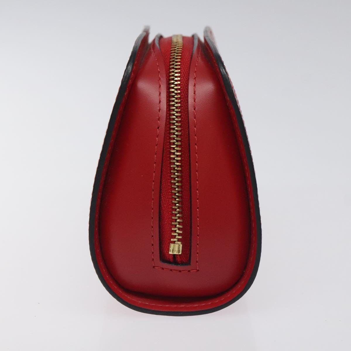 LOUIS VUITTON Epi Dauphine PM Pouch Castilian Red M48447 LV SW1048