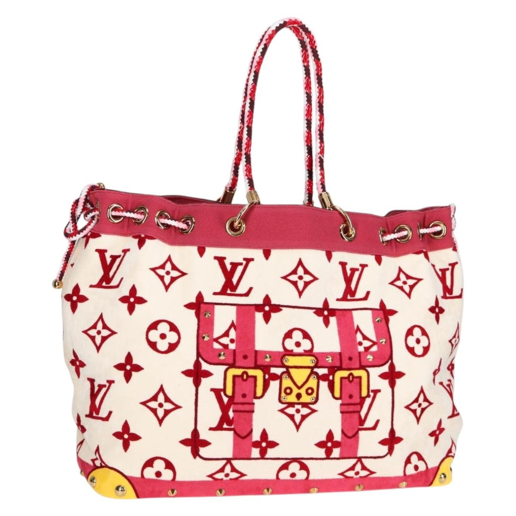LOUIS VUITTON Cruise line Eponge Tote Bag Pile White M92096 LV sw1167V