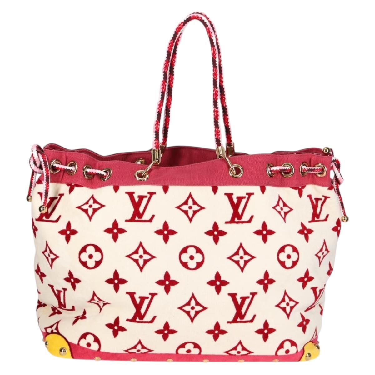 LOUIS VUITTON Cruise line Eponge Tote Bag Pile White M92096 LV sw1167V