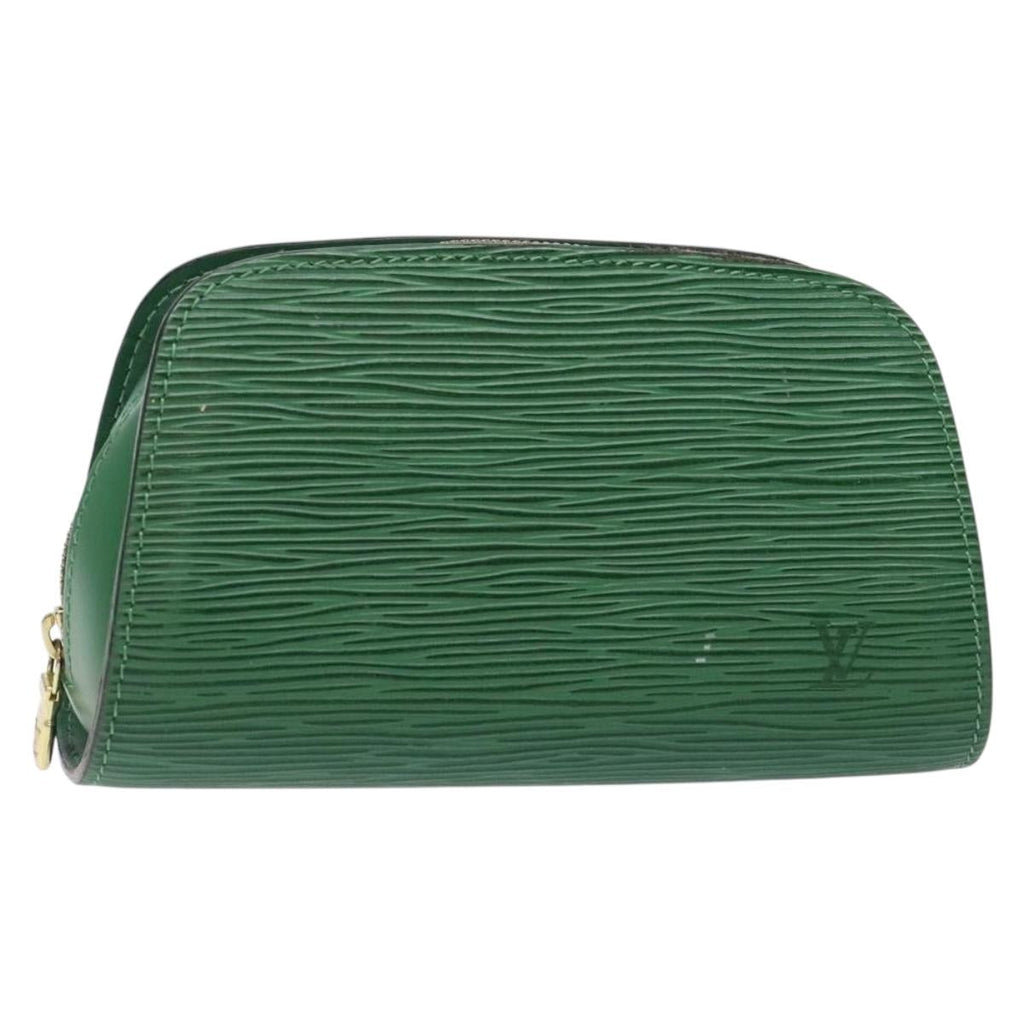 LOUIS VUITTON Epi Dauphine PM Cosmetic Pouch Green M48444 LV sw1427