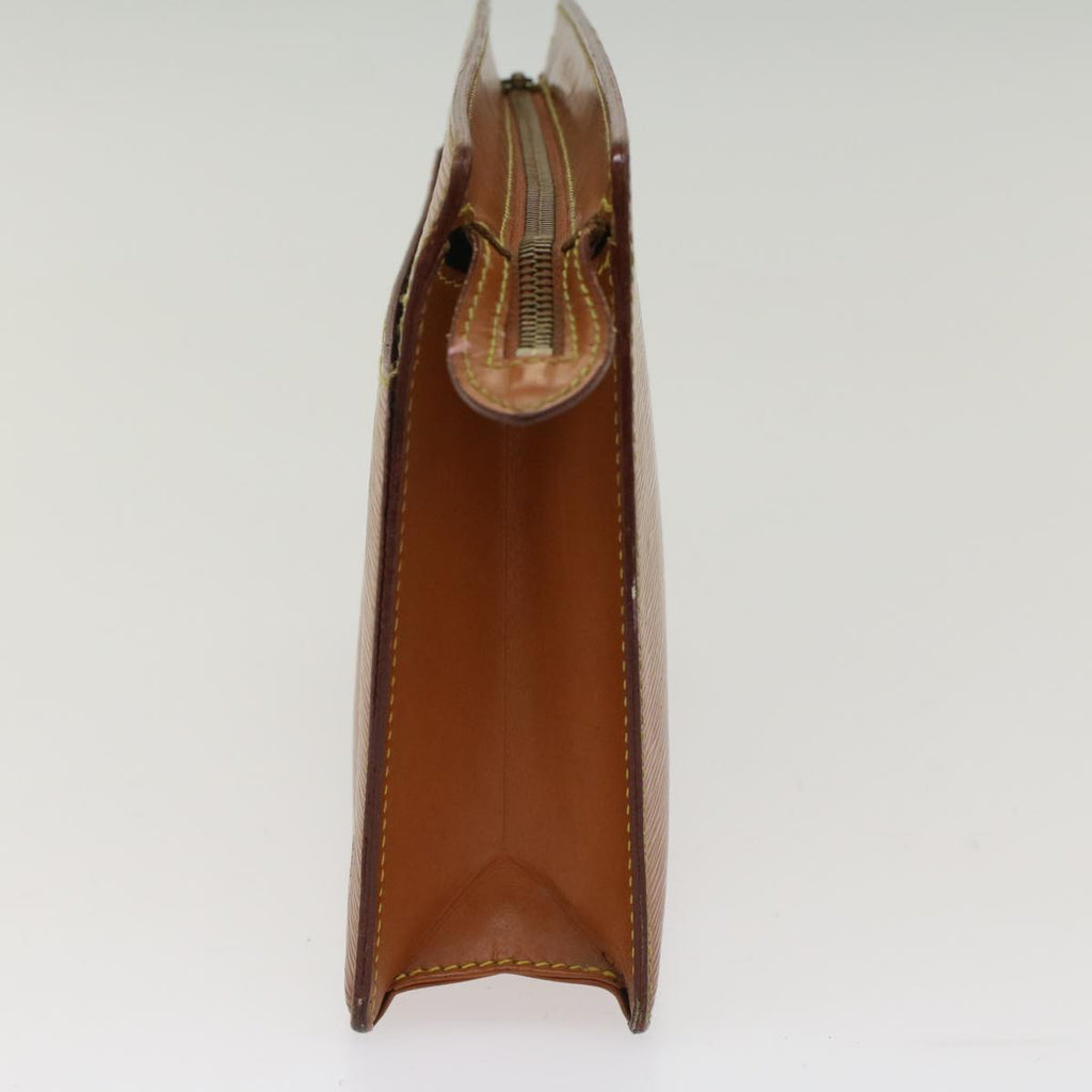 LOUIS VUITTON Epi Pochette Homme Clutch Bag Brown M52528 LV th3897