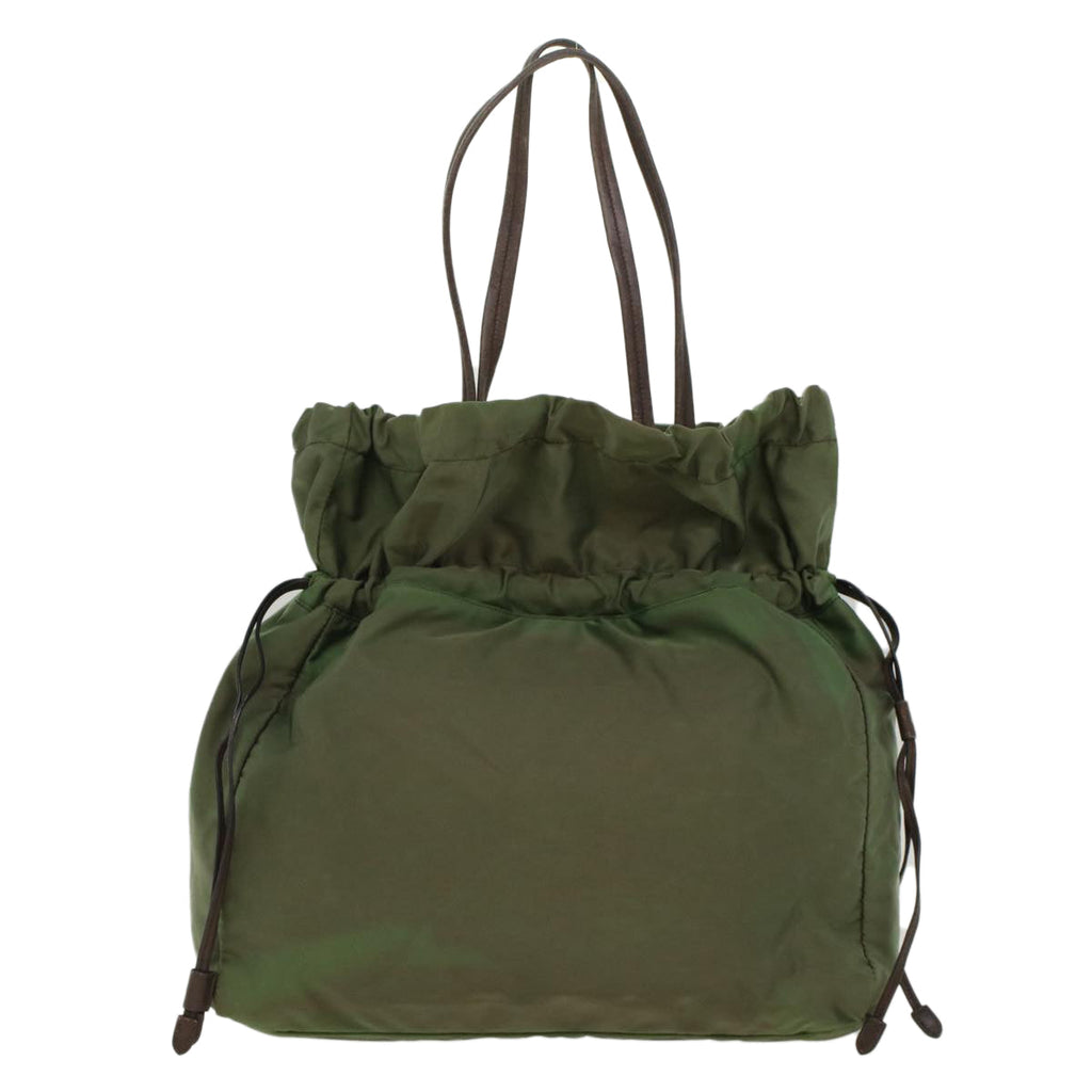 PRADA Tote Bag Nylon Khaki th3978
