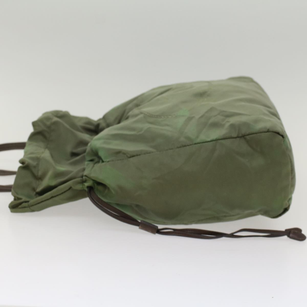 PRADA Tote Bag Nylon Khaki th3978