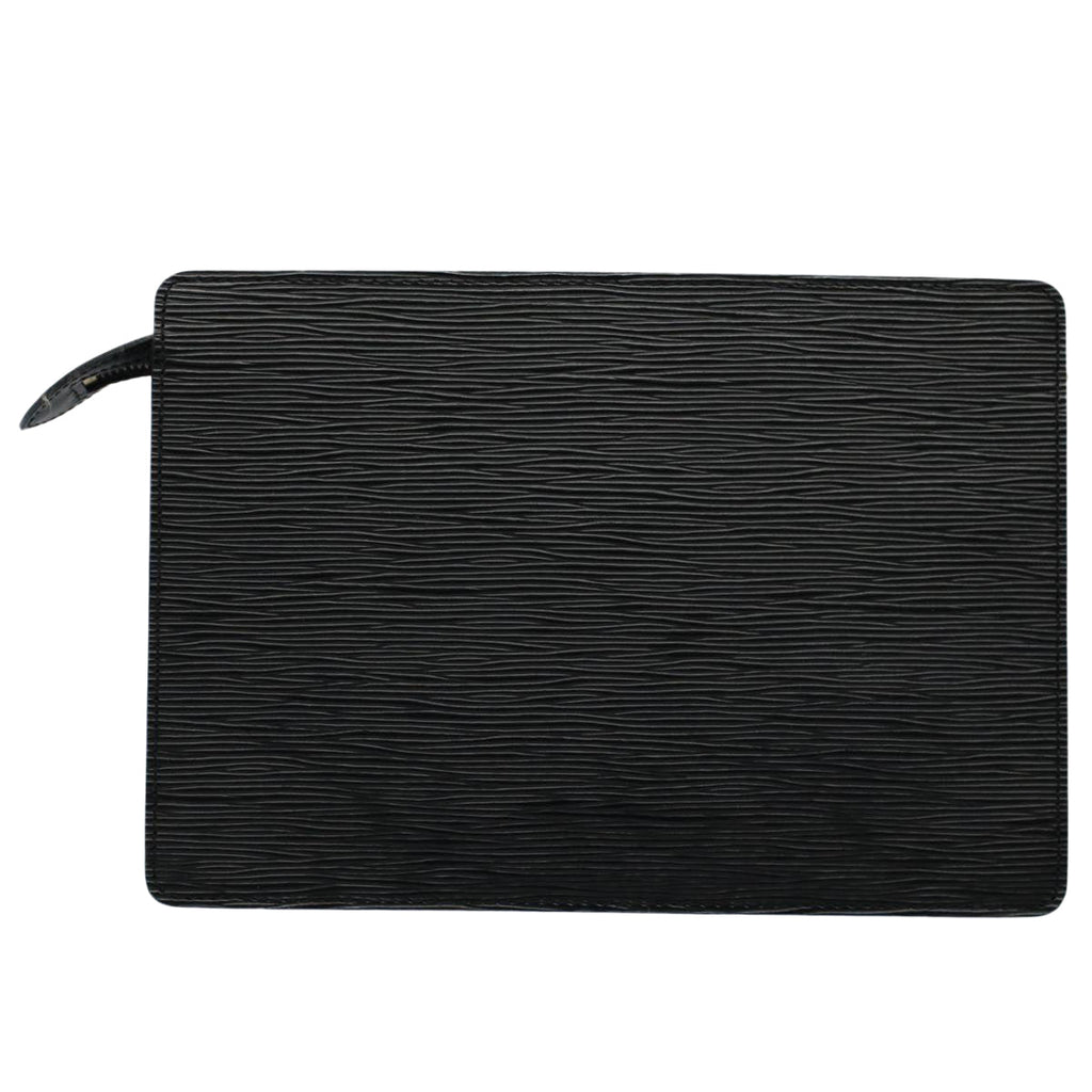 LOUIS VUITTON Epi Pochette Homme Clutch Bag Black M52522 LV th4042