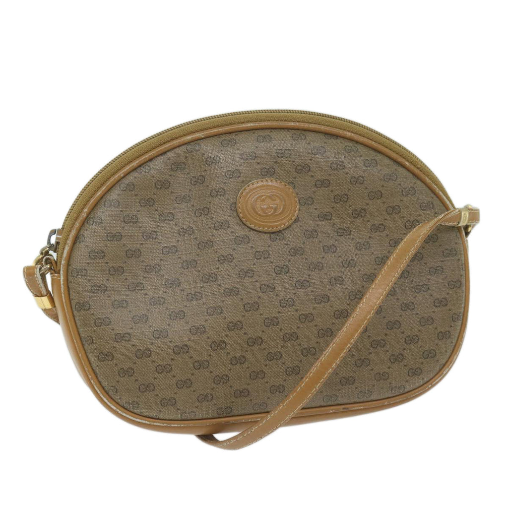 GUCCI Micro GG Supreme Shoulder Bag PVC Beige 007 084 0094 th4525