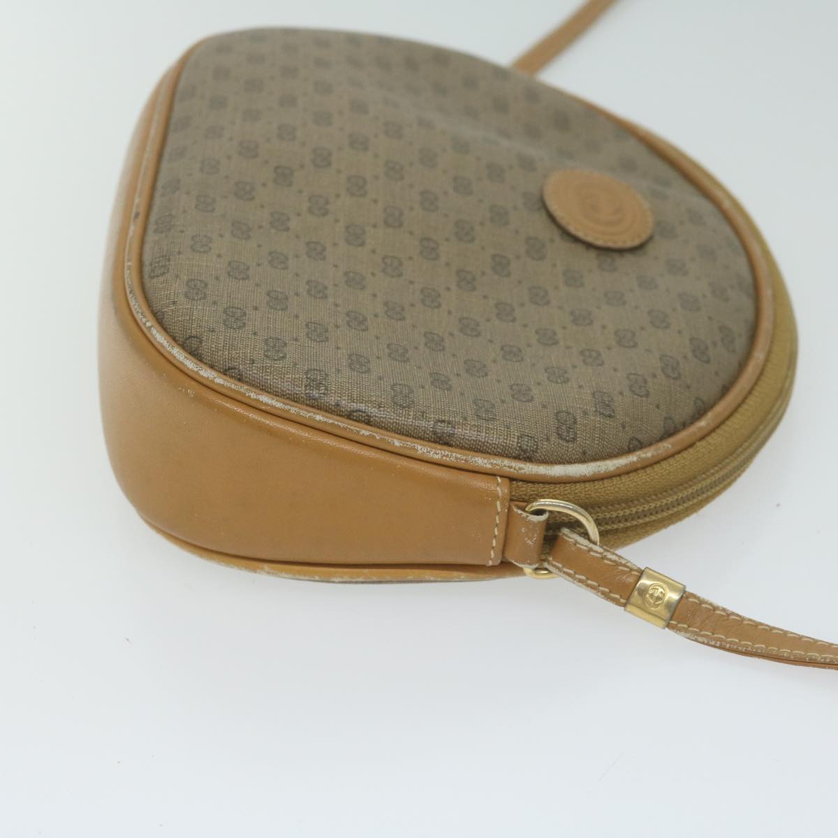 GUCCI Micro GG Supreme Shoulder Bag PVC Beige 007 084 0094 th4525