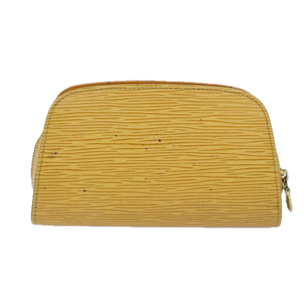 LOUIS VUITTON Epi Dauphine PM Pouch Yellow M48449 LV th4880