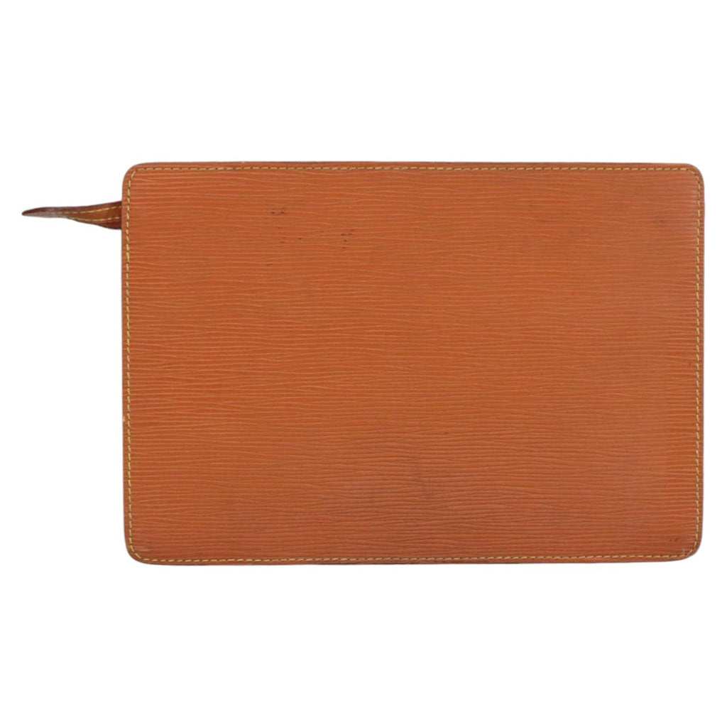 LOUIS VUITTON Epi Pochette Homme Bag Brown Zipangu Gold M52528 LV th5481