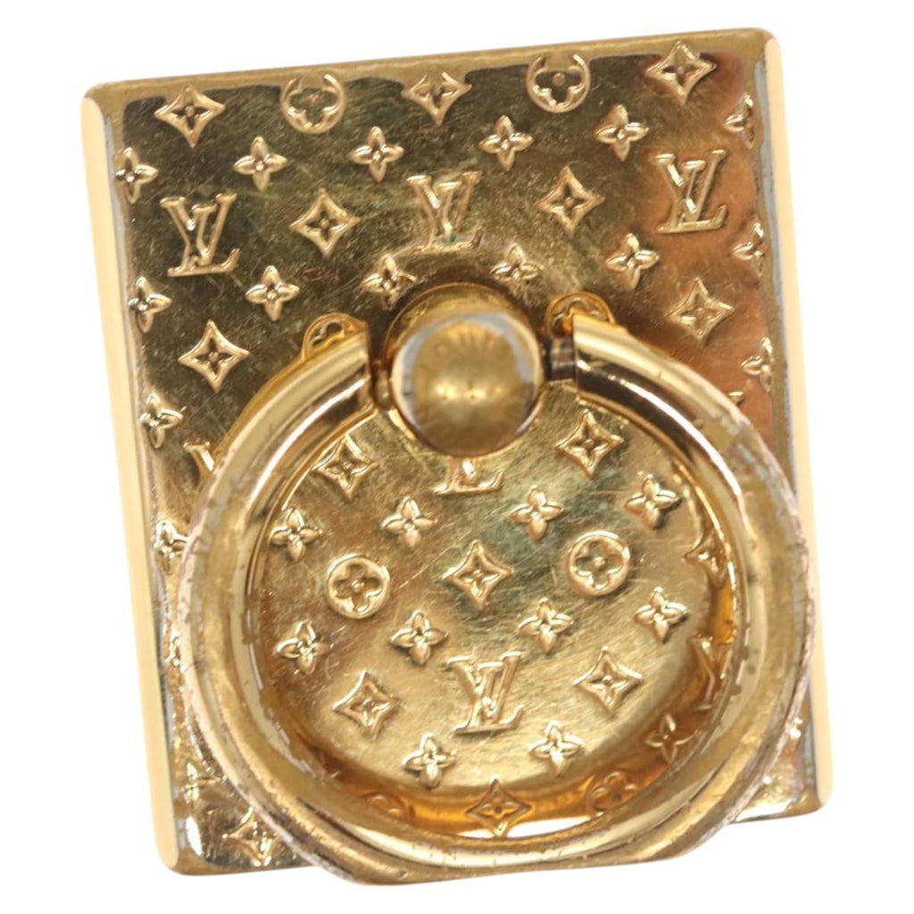 LOUIS VUITTON Nanogram Support Telephone Bunker ring Gold M64868 LV th6035