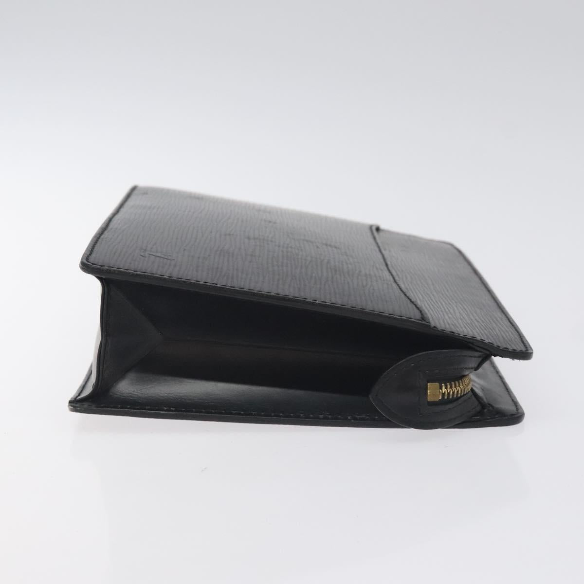 LOUIS VUITTON Epi Pochette Homme Clutch Bag Black Noir M52522 LV th6189