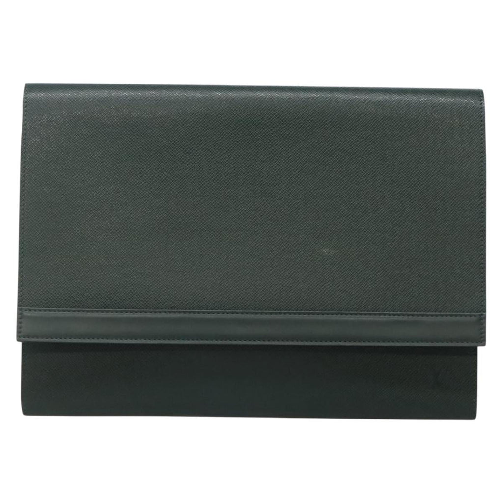 LOUIS VUITTON Taiga Pochette Amberop Clutch Bag Epicea LV th6211