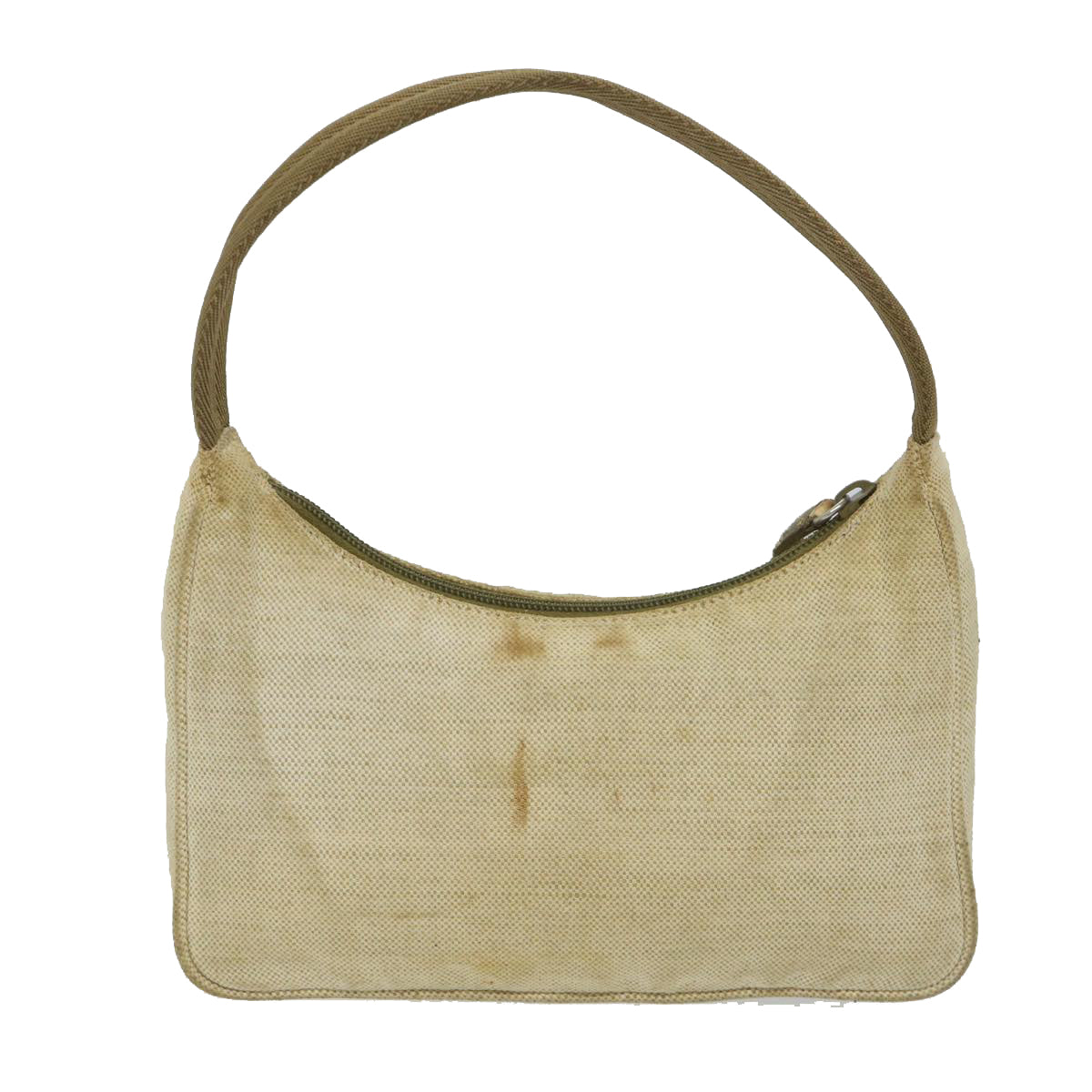 PRADA Sports Hand Bag Canvas Beige Khaki as096