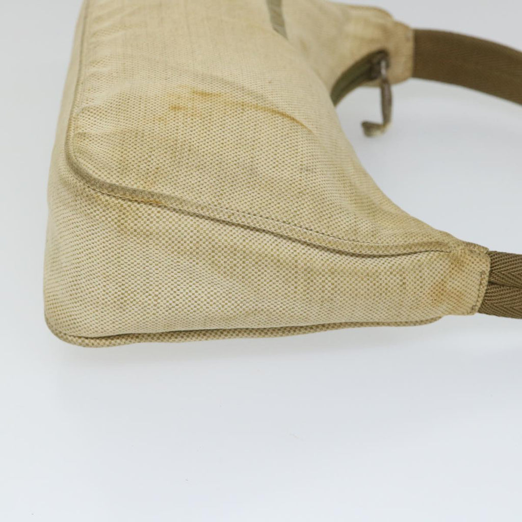 PRADA Sports Hand Bag Canvas Beige Khaki as096
