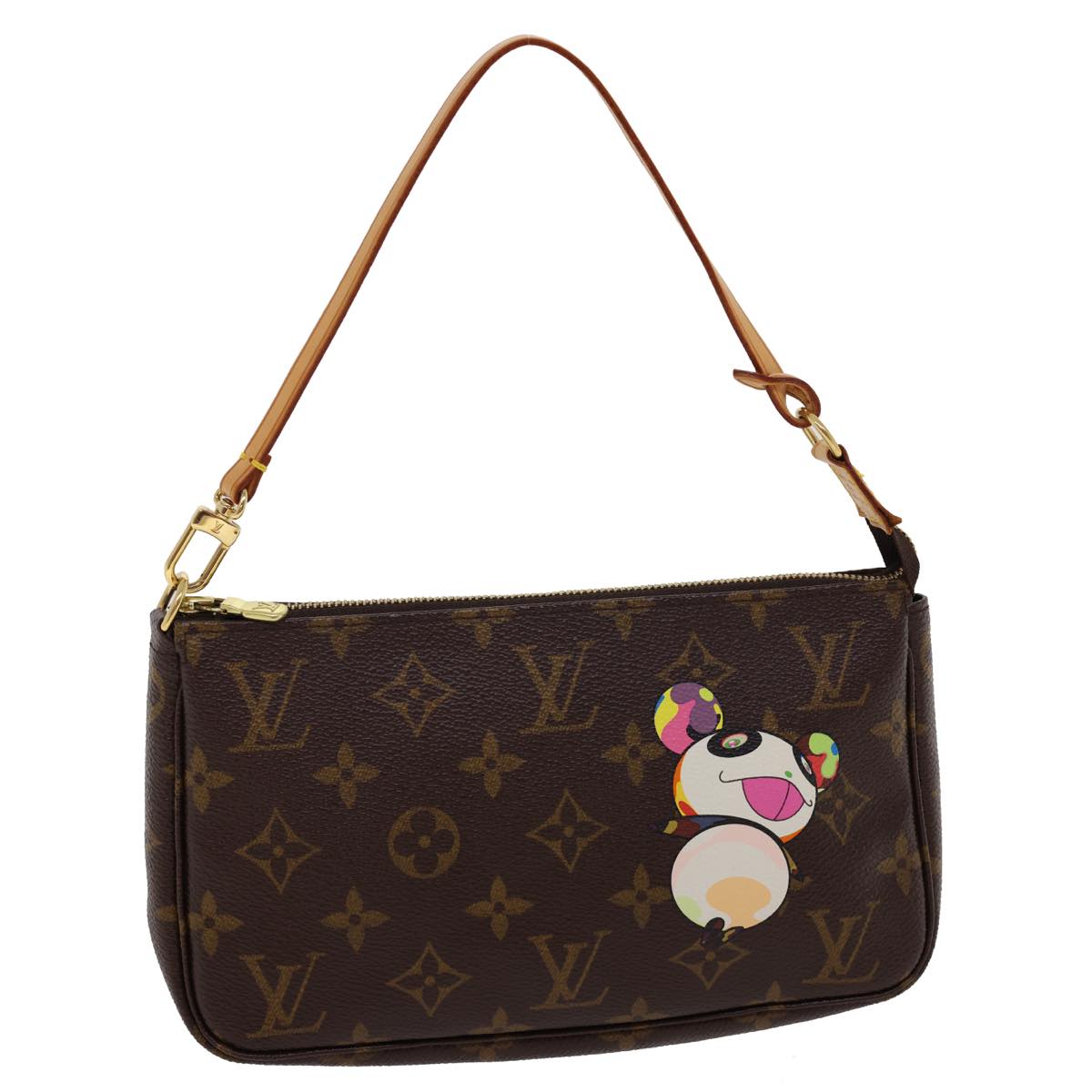 LOUIS VUITTON Monogram Panda Pochette Accessoires Pouch M51981 LV lt317