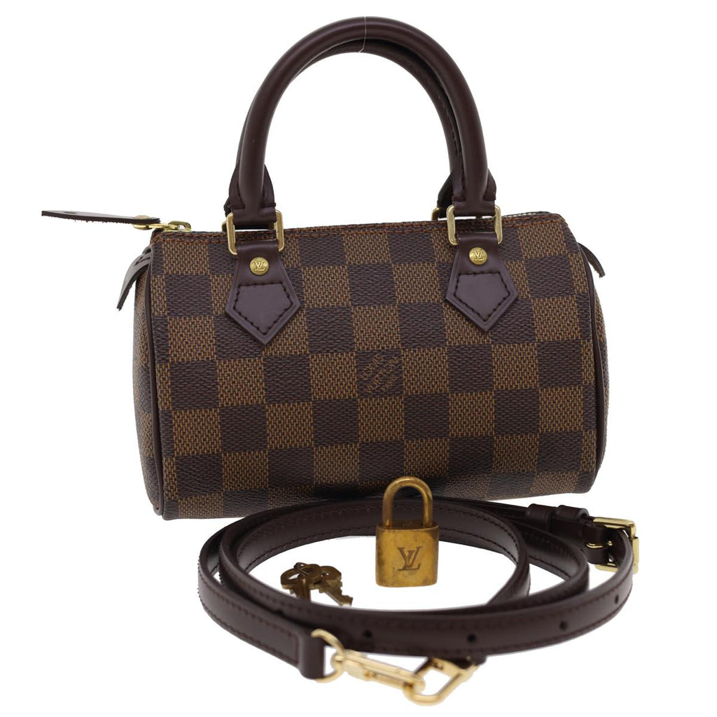 LOUIS VUITTON Damier Ebene Mini Speedy Hand Bag M41534 LV 27265SV