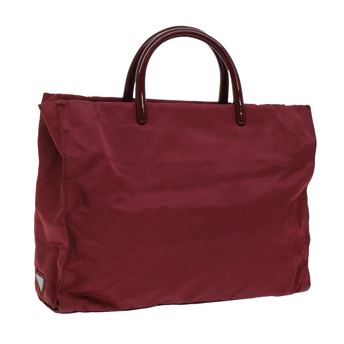 PRADA Hand Bag Nylon Red ti1240