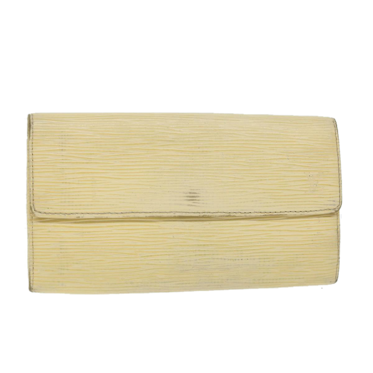 LOUIS VUITTON Epi Pochette Porte Monnaie Credit Wallet White M6357A ti1295