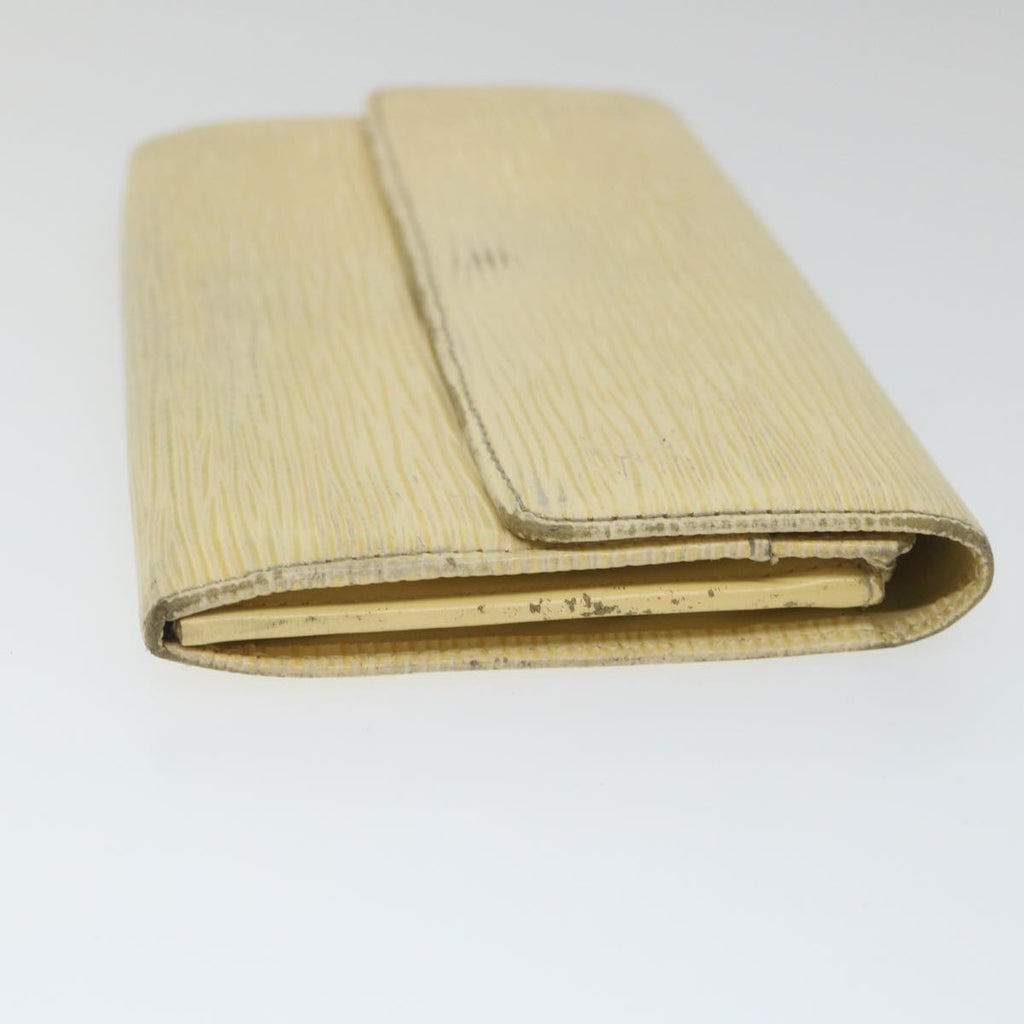 LOUIS VUITTON Epi Pochette Porte Monnaie Credit Wallet White M6357A ti1295