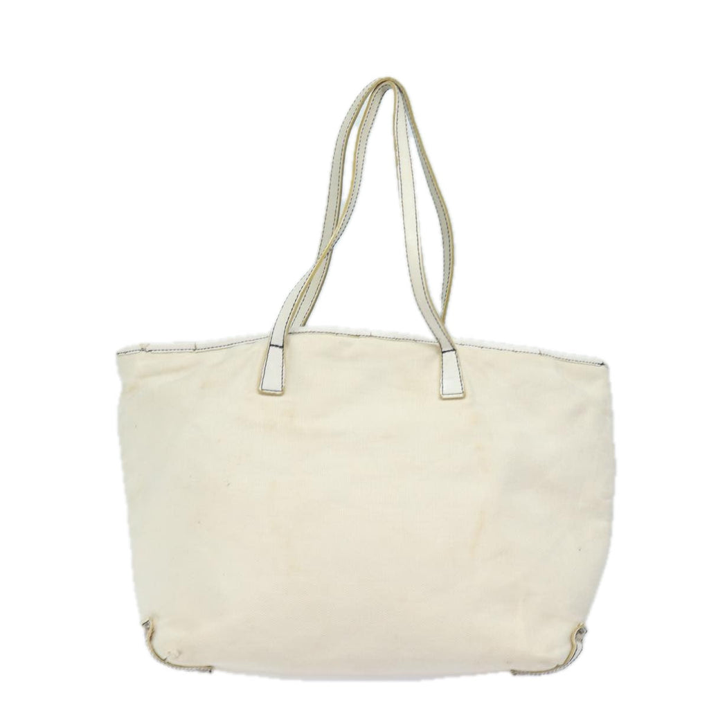 BURBERRY Blue Label Tote Bag Canvas 2Set White Black ti1750