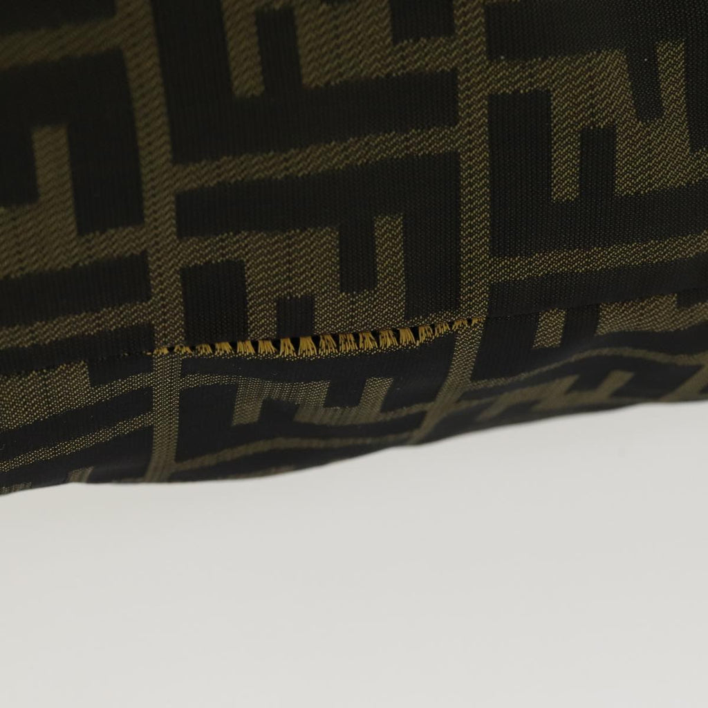 FENDI Zucca Canvas Tote Bag Brown Black Silver ti2007