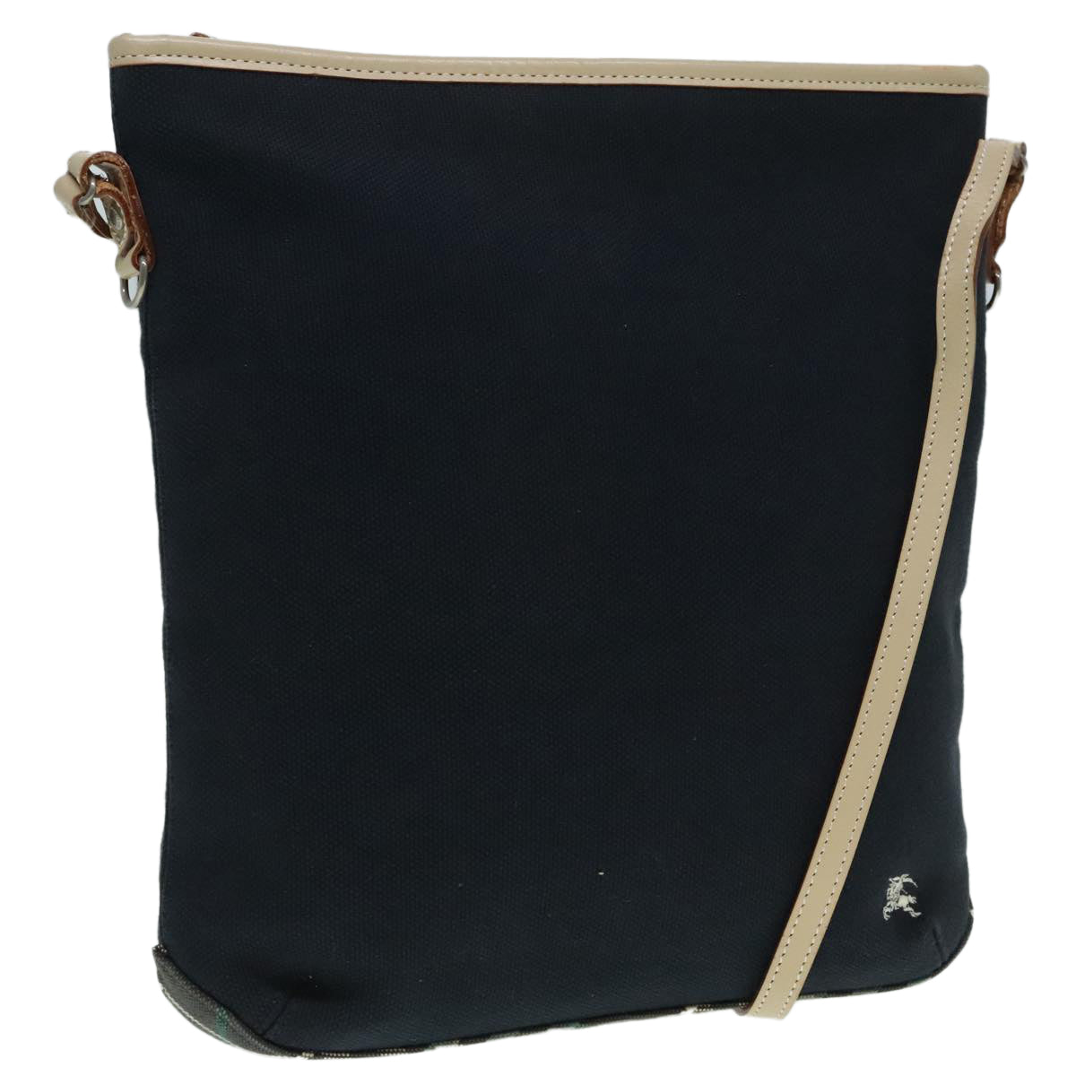 BURBERRY Blue Label Shoulder Bag Canvas Navy ti2075