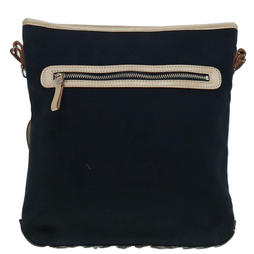 BURBERRY Blue Label Shoulder Bag Canvas Navy ti2075